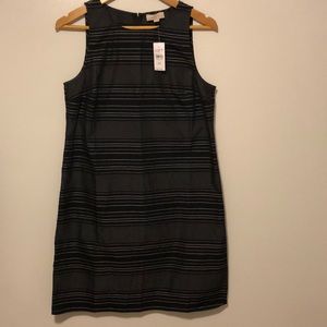 LOFT outlet black and white striped dress